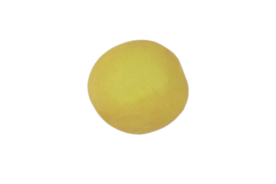 步骤1：搓一个黄色圆球。