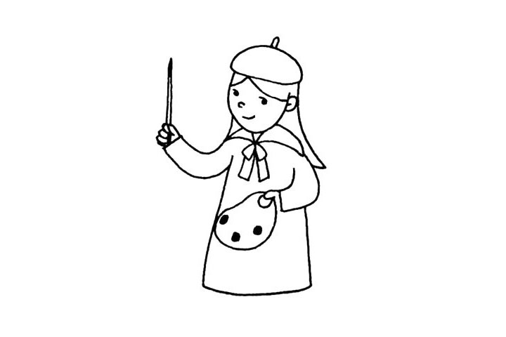 步骤6：画板和画笔。