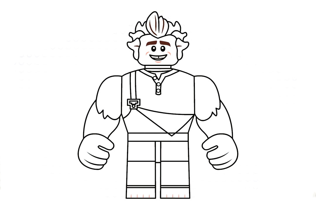 步骤6：然后画出它的衣服细节。