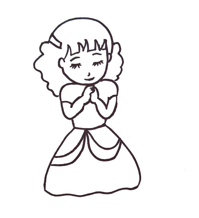 步骤9：画出裙子