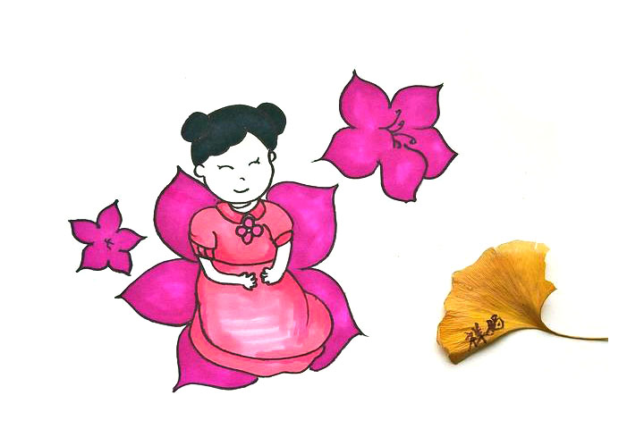 花仙子简笔画怎么画