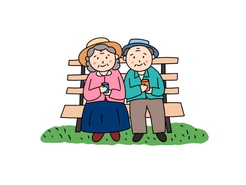 重阳节手抄报素材-爷爷奶奶简笔画-图3