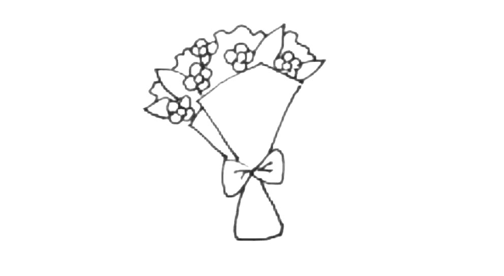 步骤6：接着后面用小波浪线画出后面的部分。