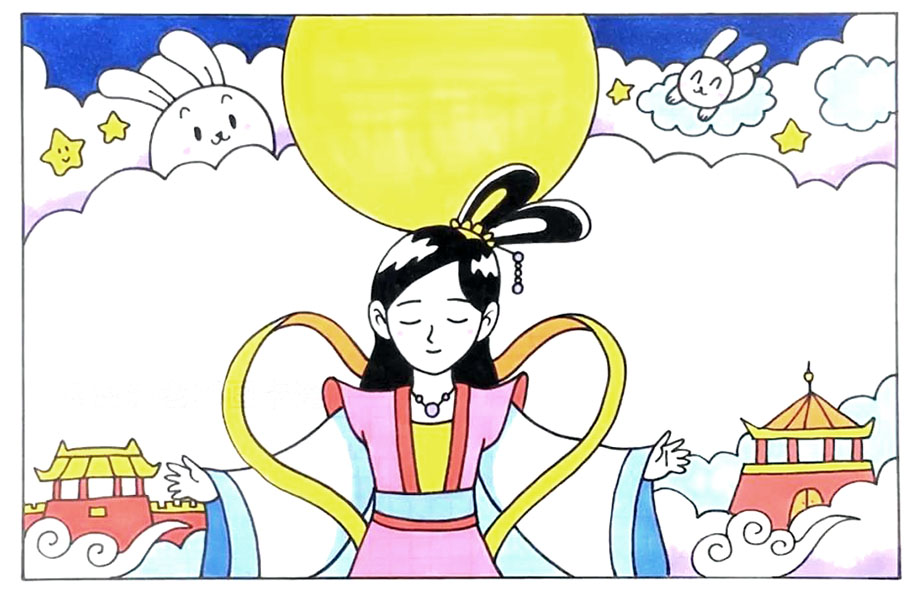 2019年中秋手抄报怎么画