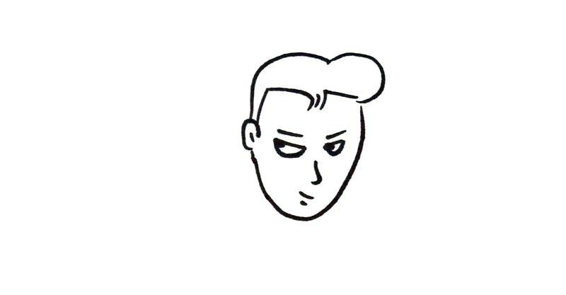 步骤3：画出五官