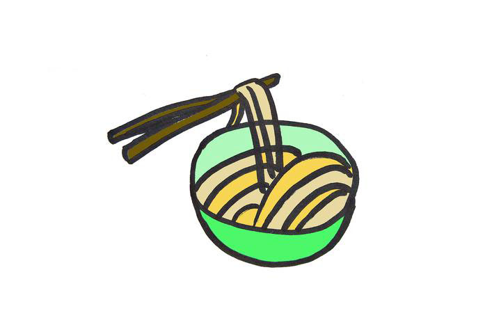 美食手抄报素材-面条的画法-图3