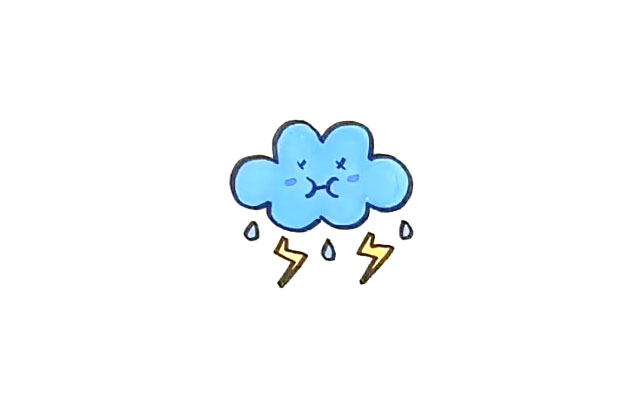 6中卡通天气图标的画法-图2