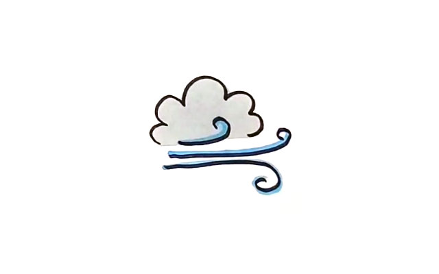 6中卡通天气图标的画法-图6