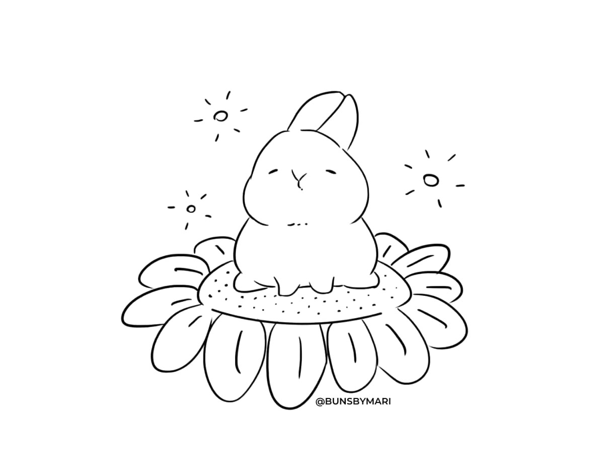 可爱的小肥兔子简笔画图片-图2