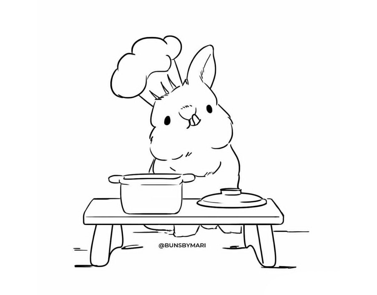 可爱的小肥兔子简笔画图片-图8