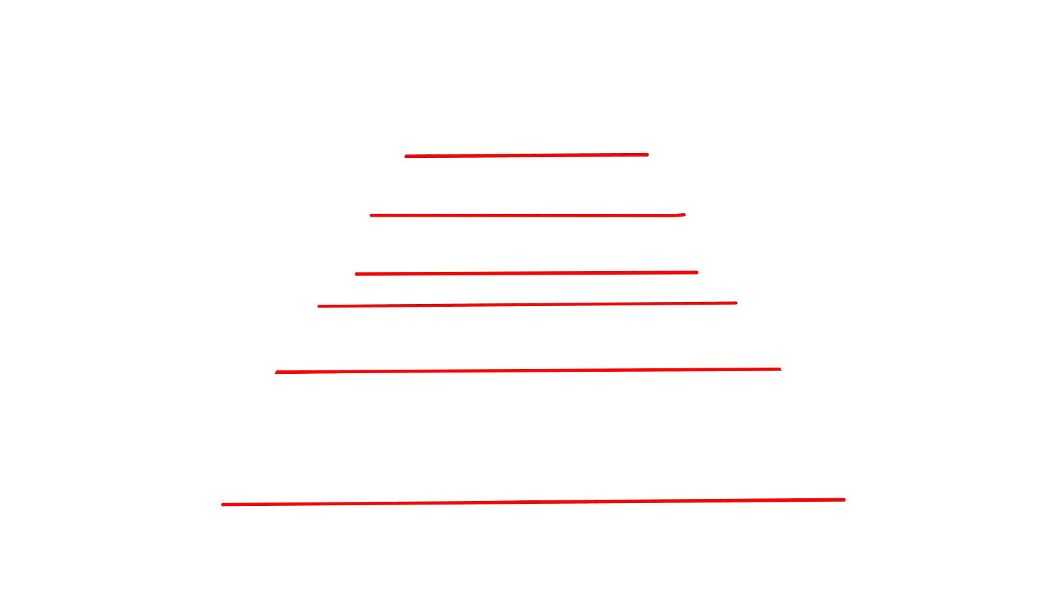 步骤1：先画六条平行线