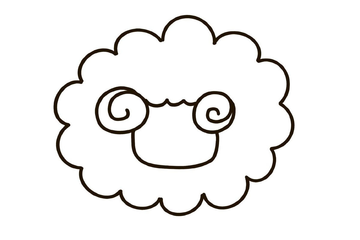 步骤5：“U”形的脸