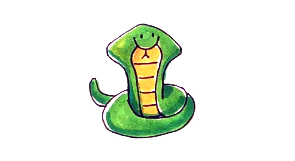 简笔画蛇的画法步骤