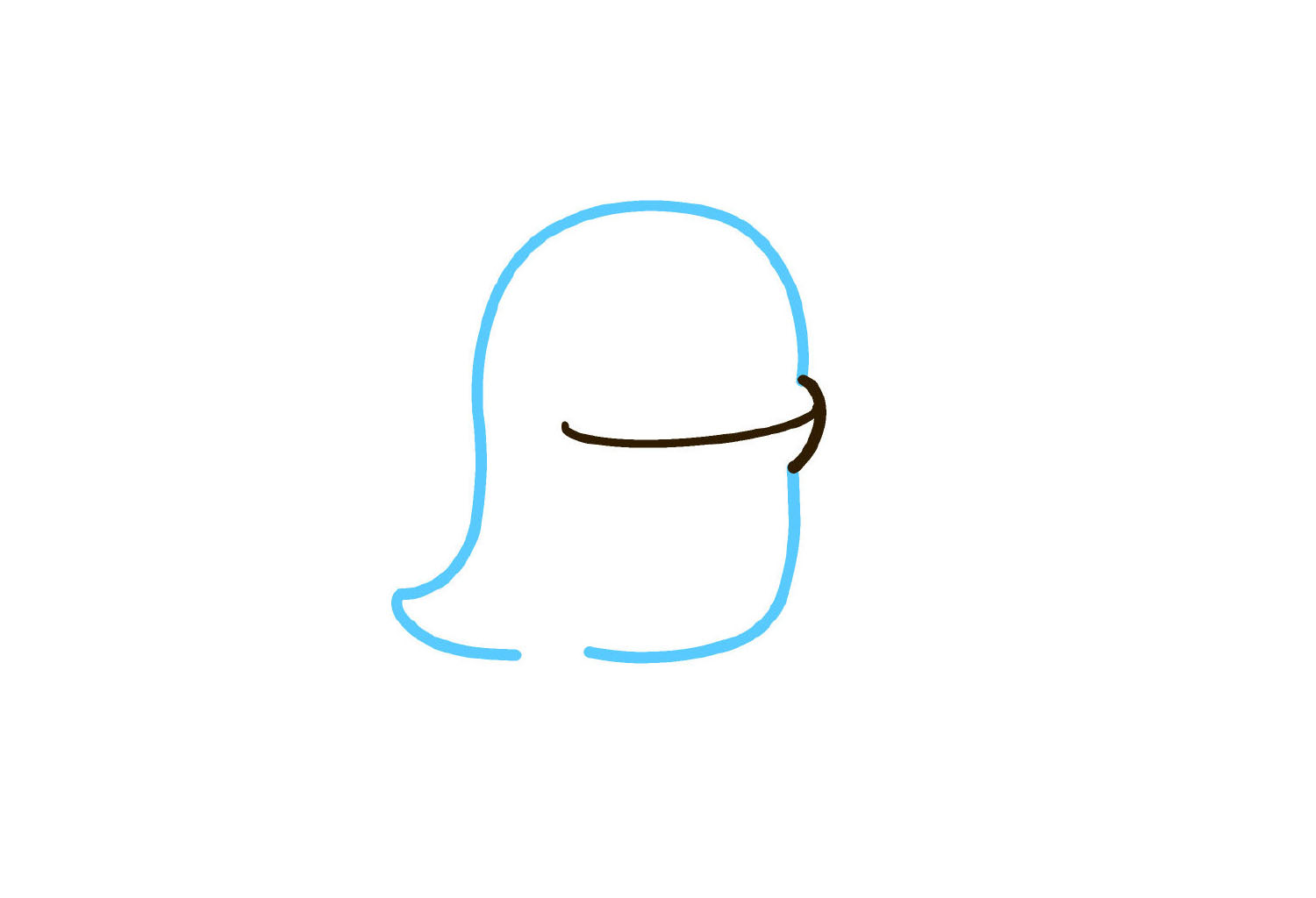 步骤2：画出身体。