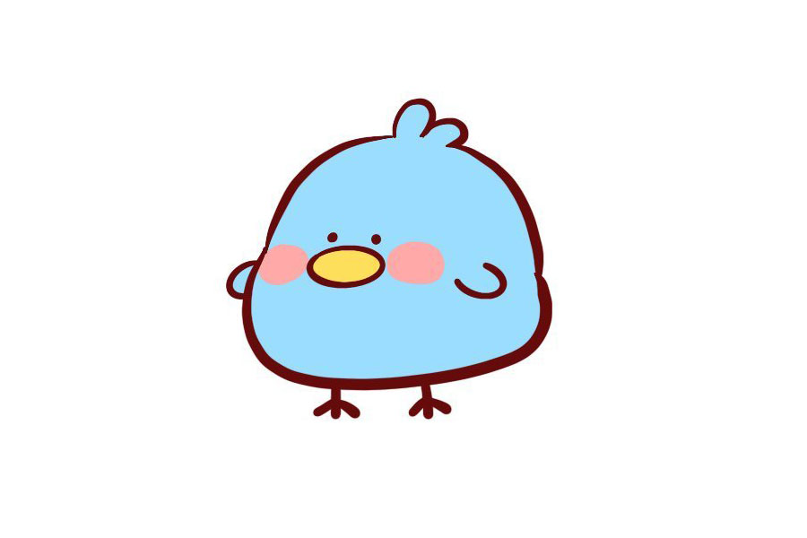 可爱的小鸡简笔画教程