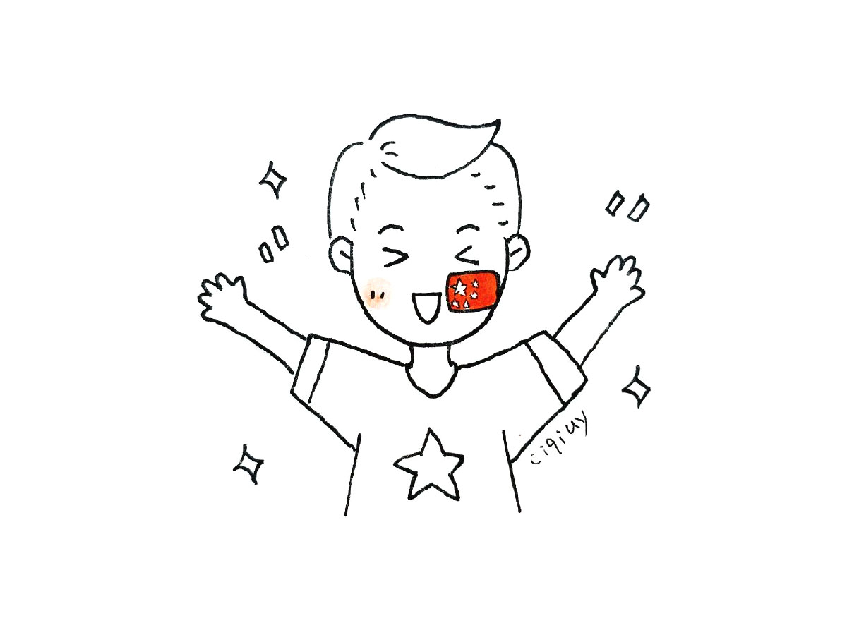 一组可爱的小男孩简笔画图片-图5