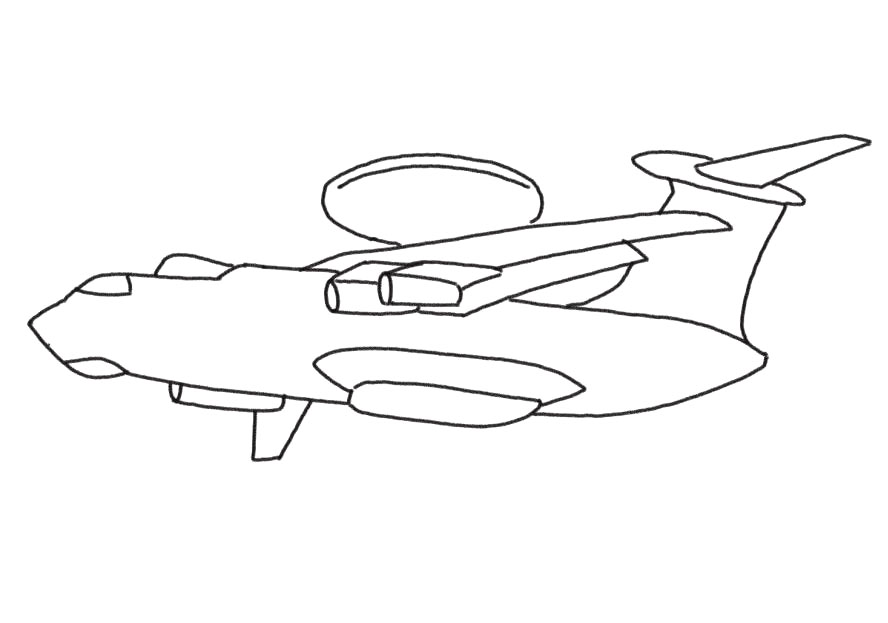 步骤5：完成整个机身轮廓。