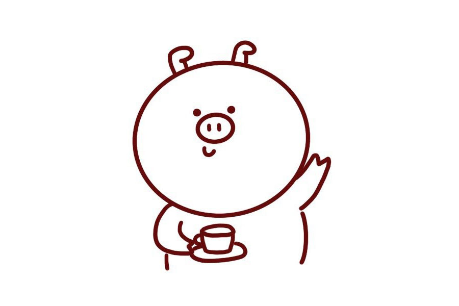 步骤7：放咖啡杯的盘子。