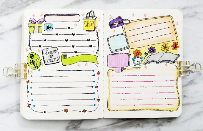 小清新风格的手抄报模板-图9