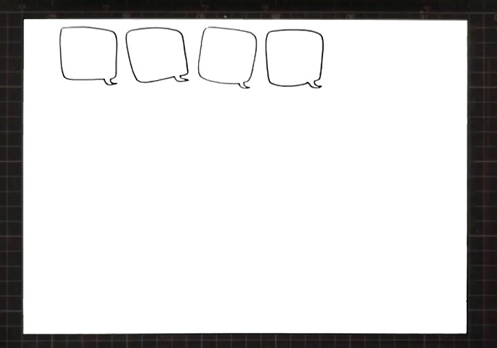 步骤1：首先画出手抄报标题边框。