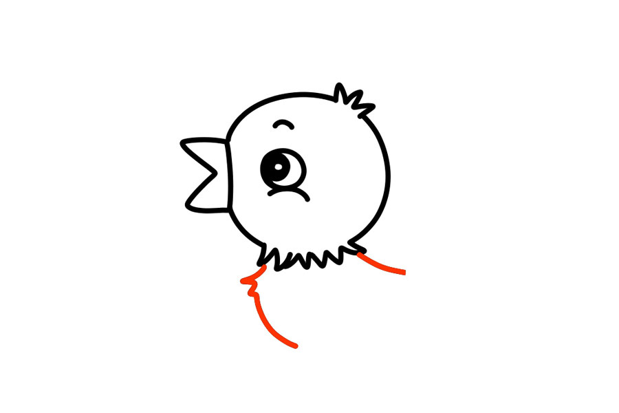 步骤4：开始画身体。