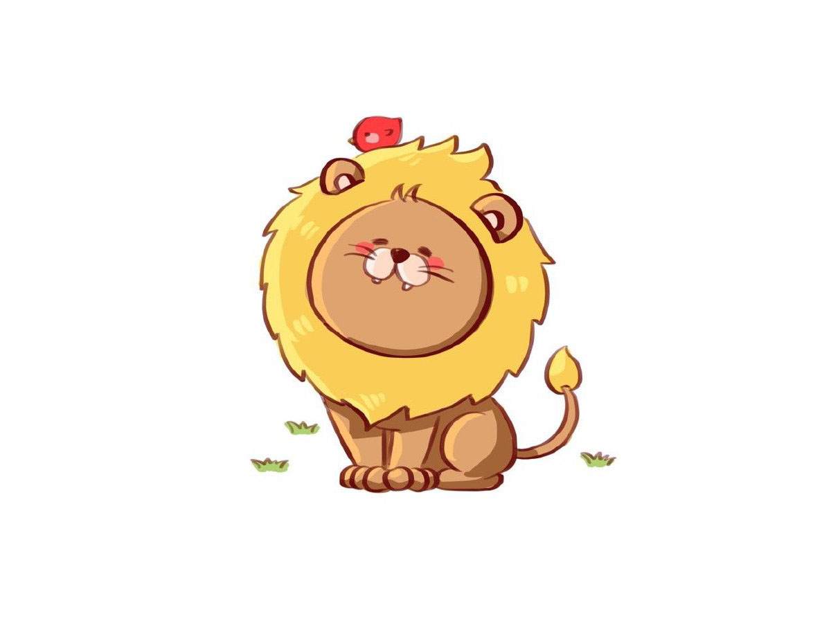 可爱狮子简笔画画法步骤