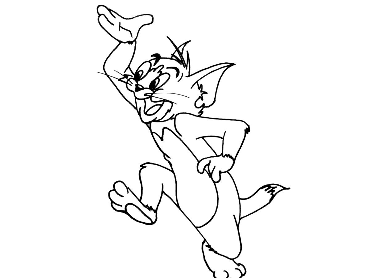 汤姆猫简笔画图片-图4