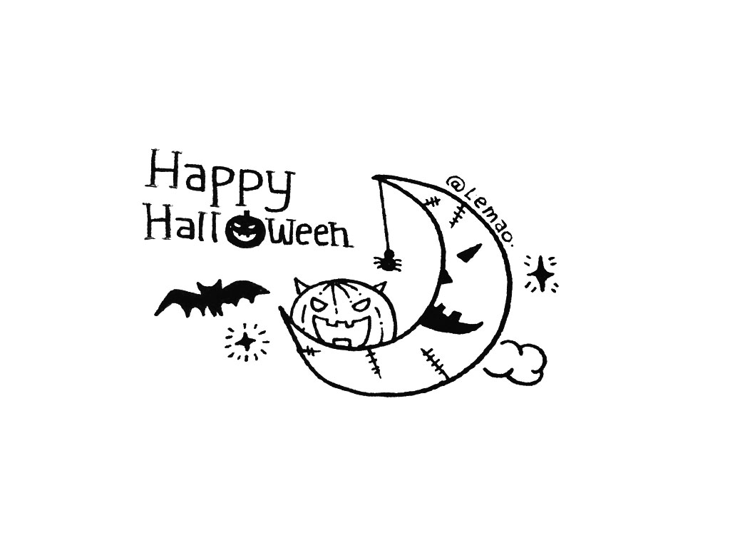 万圣节简笔画图片-图7