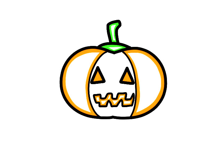 一组可爱的万圣节主题简笔画-图2