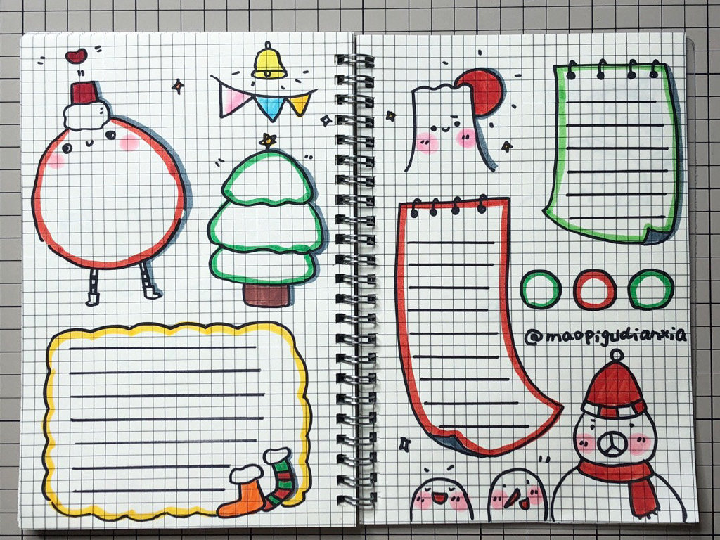 可爱的圣诞节手抄报边框设计-图1