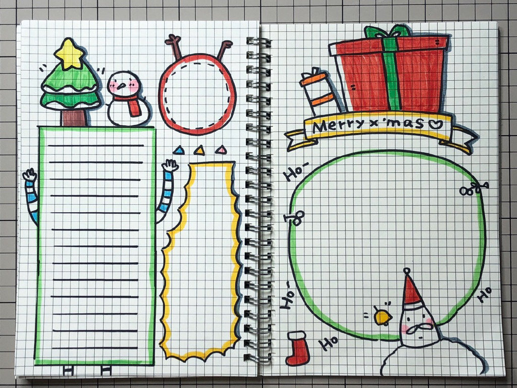 可爱的圣诞节手抄报边框设计-图3