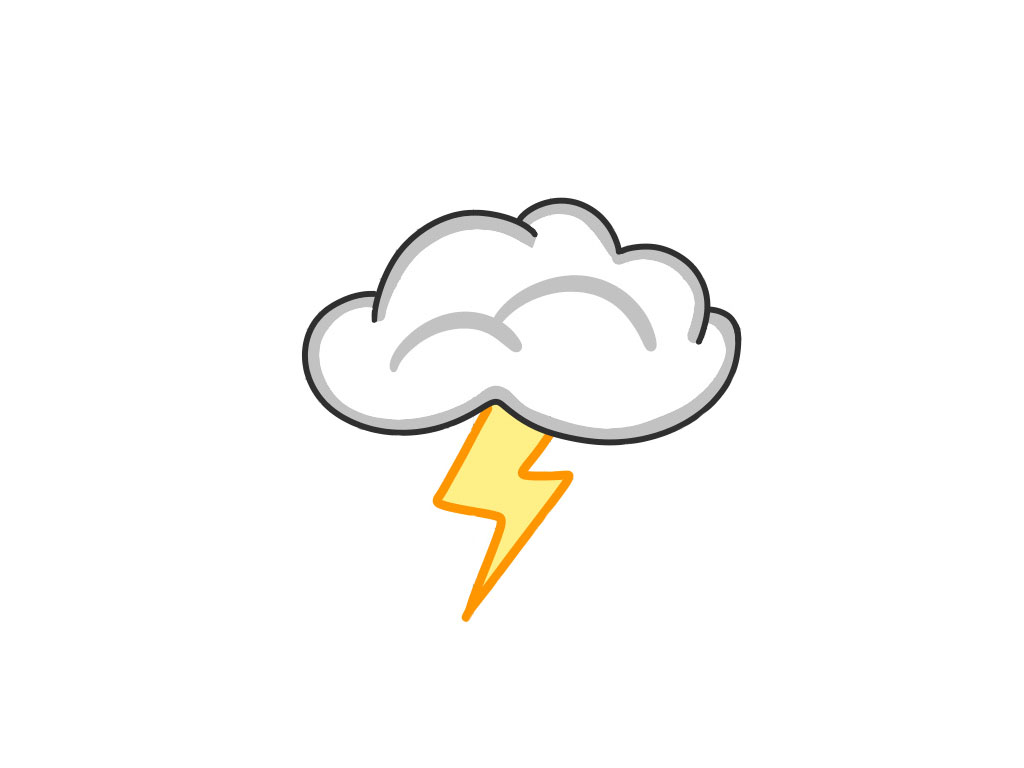 天气简笔画图片-图7