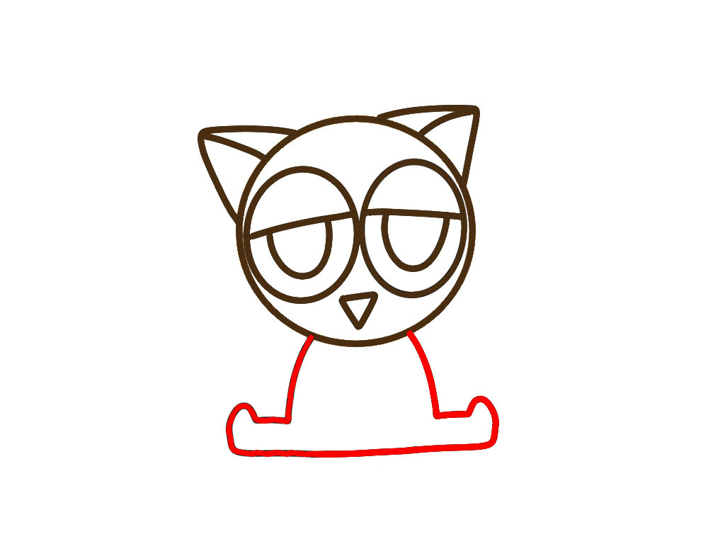 步骤6：画身体。