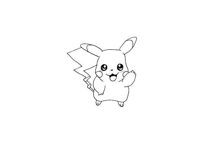 步骤9：在勾落出耳朵和尾巴的斑纹。