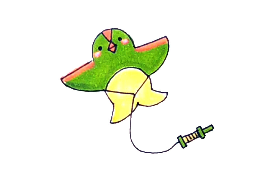 风筝简笔画教程