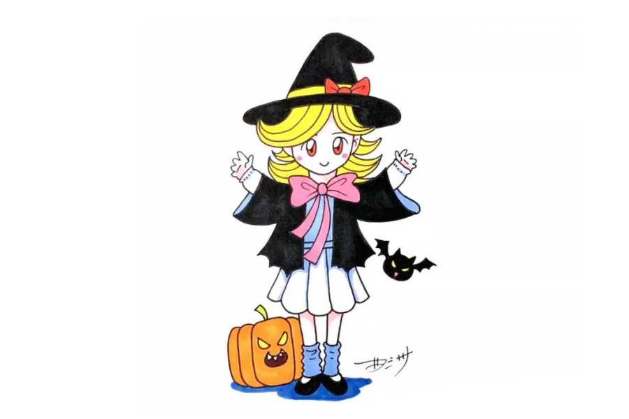 步骤6：最后上色完成。