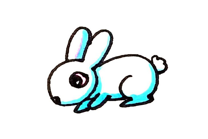 小兔子简笔画画法步骤