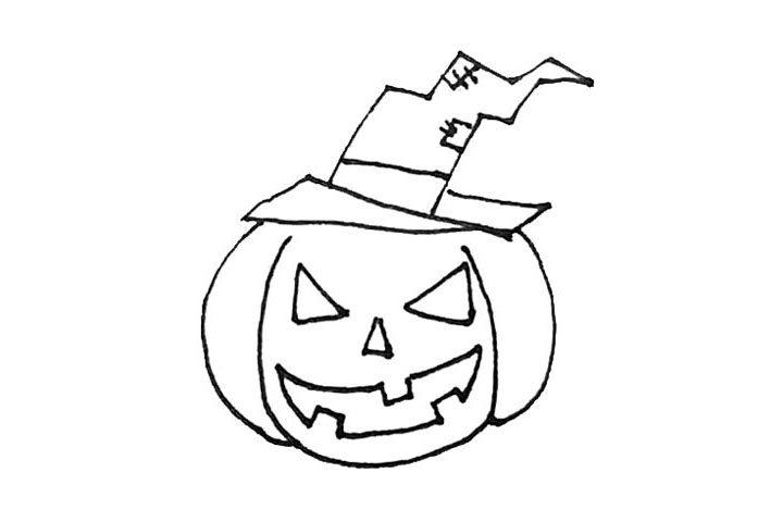 步骤8：在帽子处画上装饰线和补丁的感觉。