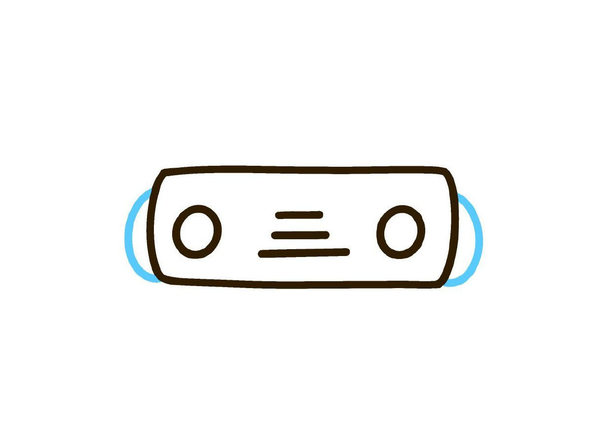 步骤3：画一个小括号“()”