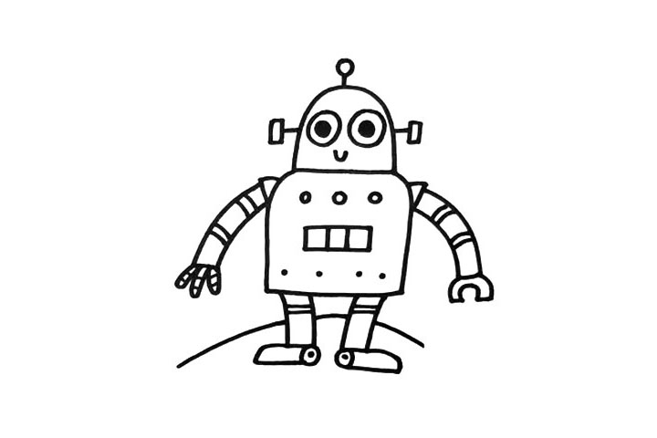 步骤3：再给这个大块头安装上四肢，也可以画出更多的装备。