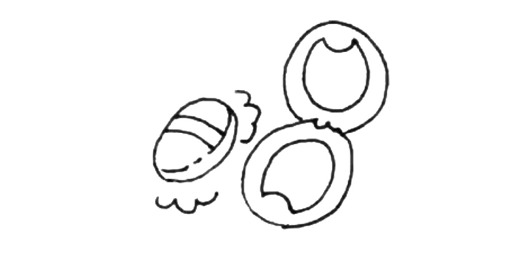 步骤6：作为再画上些短波浪线代表粉尘。