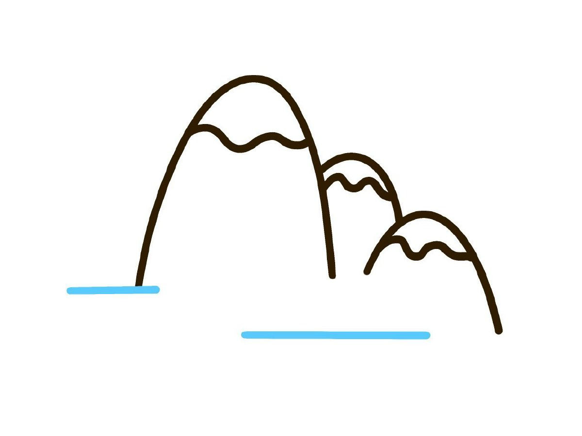 步骤3：画小树的位置。