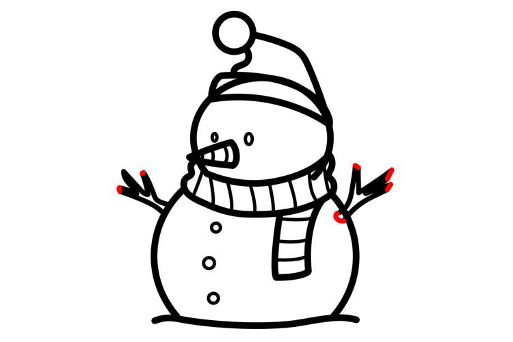 步骤15：修整一下手指细节。