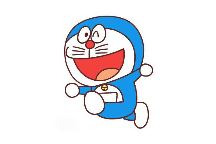 哆啦A梦简笔画画法步骤