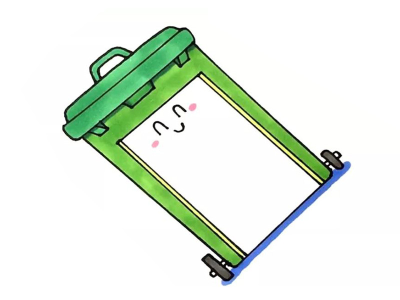 三款漂亮的垃圾桶手抄报边框设计-图3