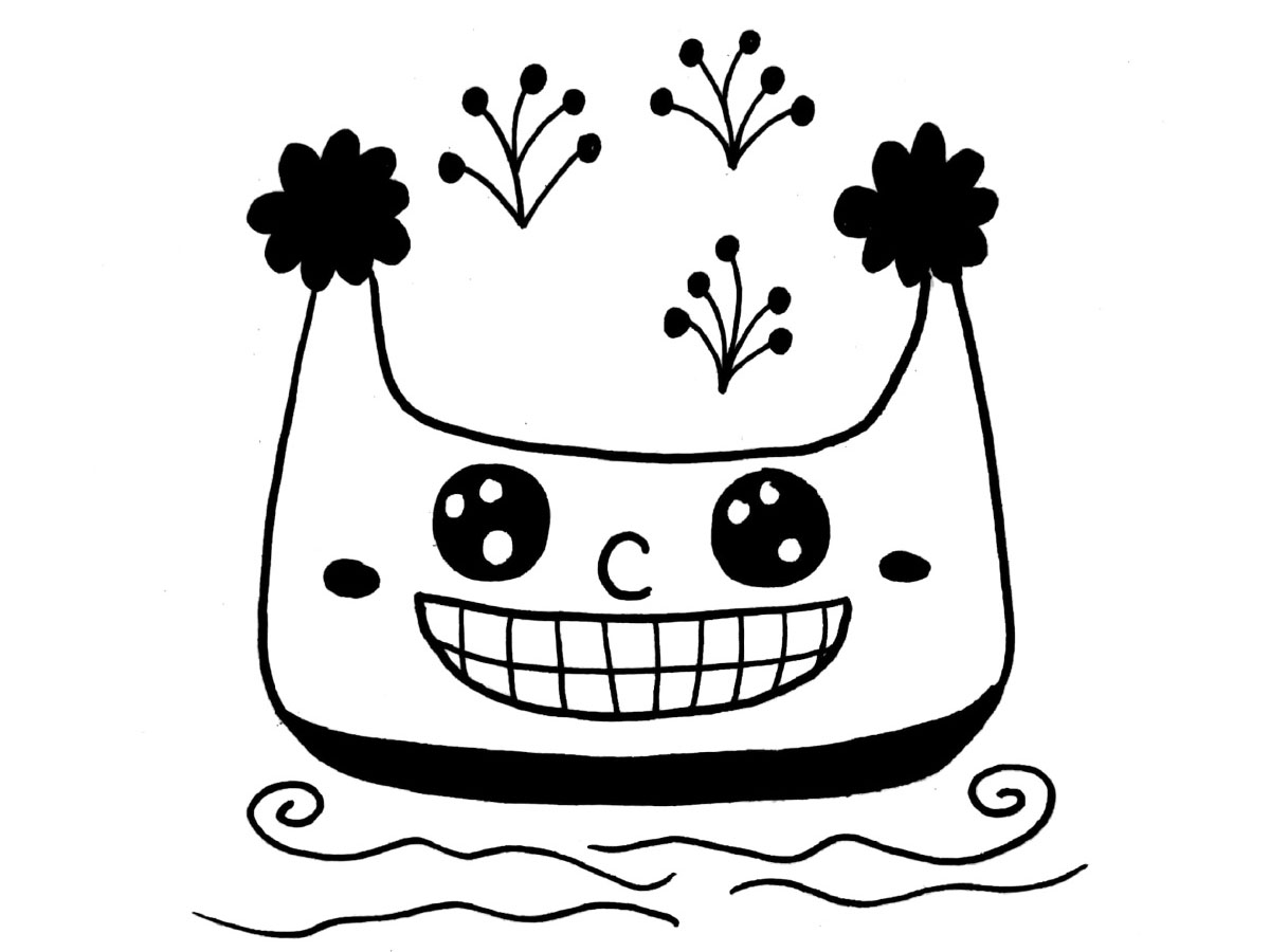 一组萌系小帆船简笔画图片-图4