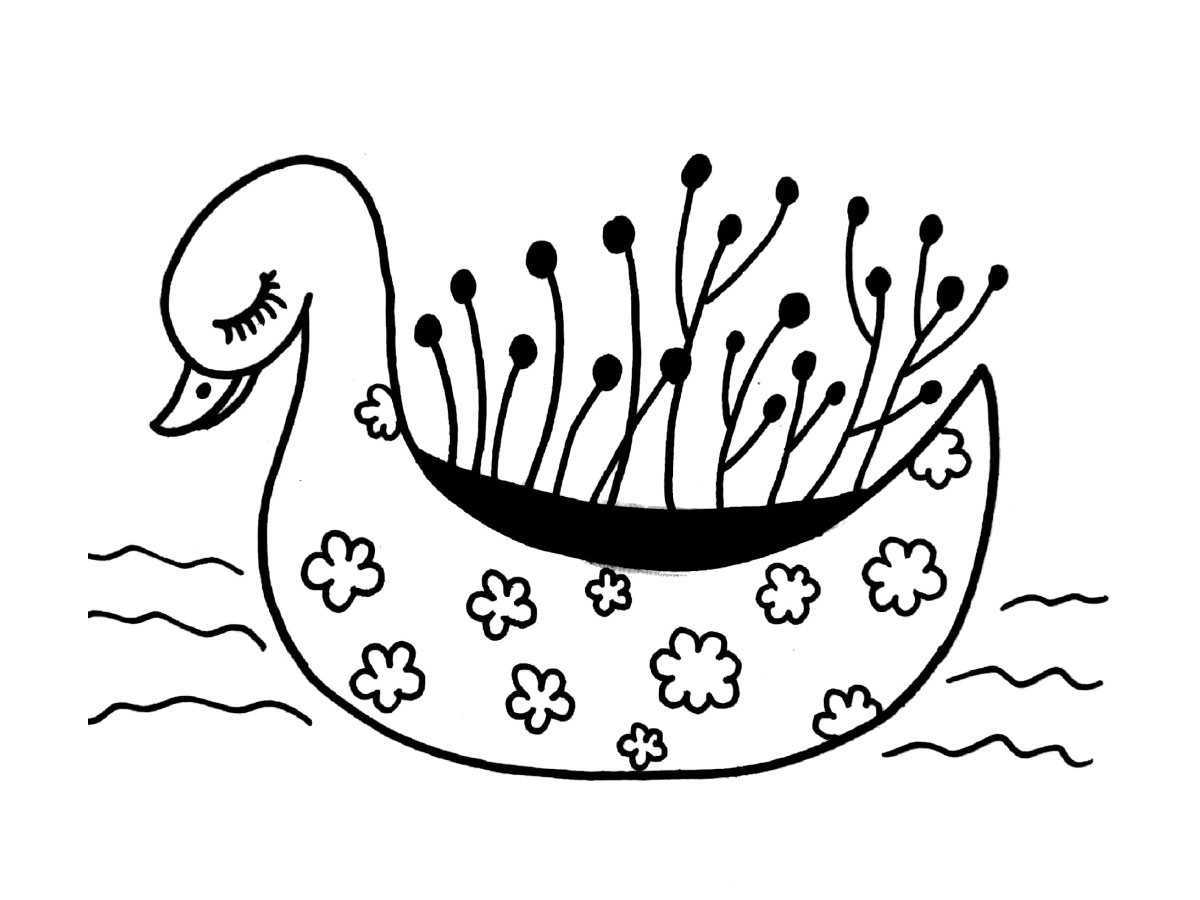 一组萌系小帆船简笔画图片-图6