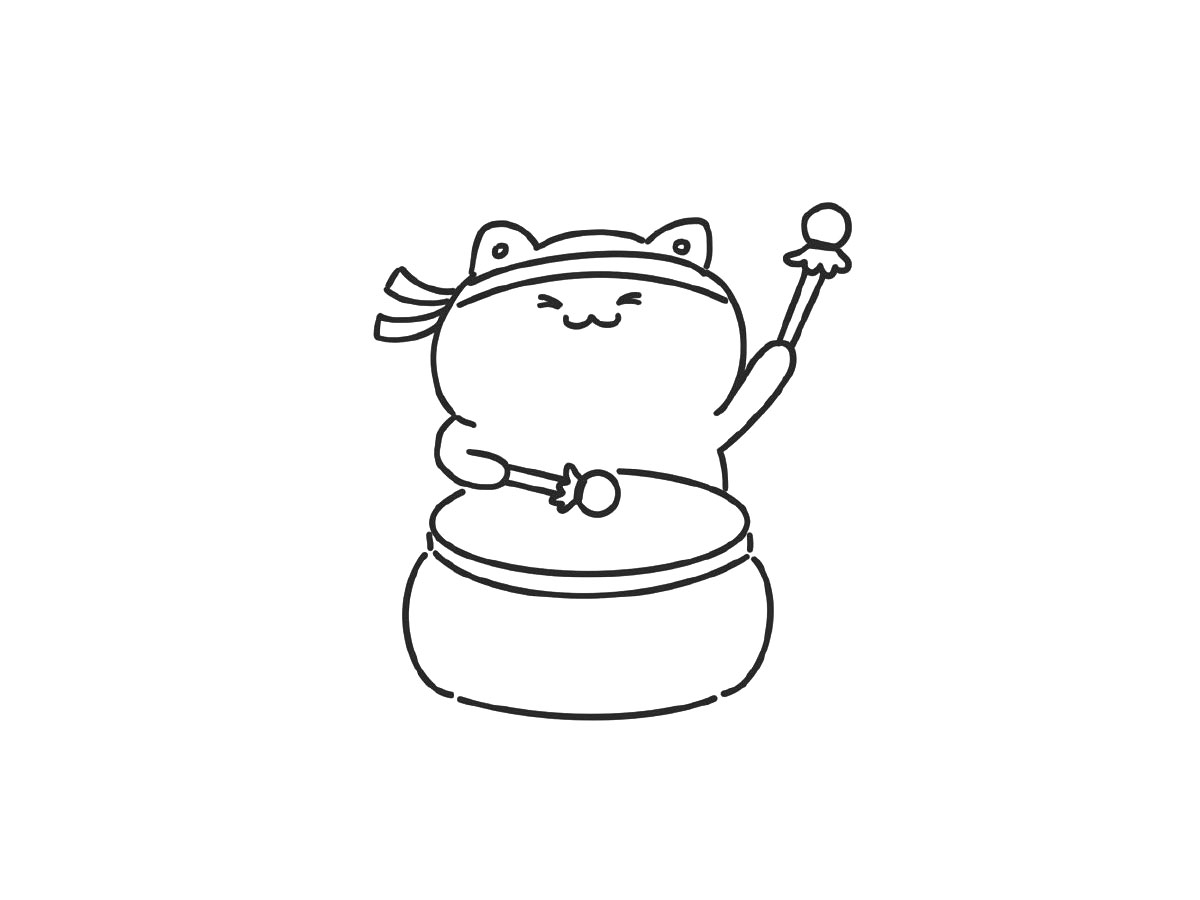 步骤7：给小猫画一个头饰。