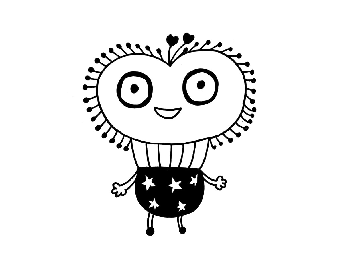 一组创意热气球简笔画图片-图5