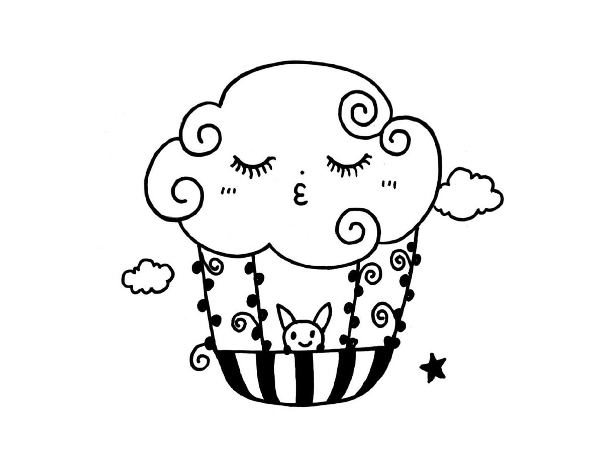 一组创意热气球简笔画图片-图4